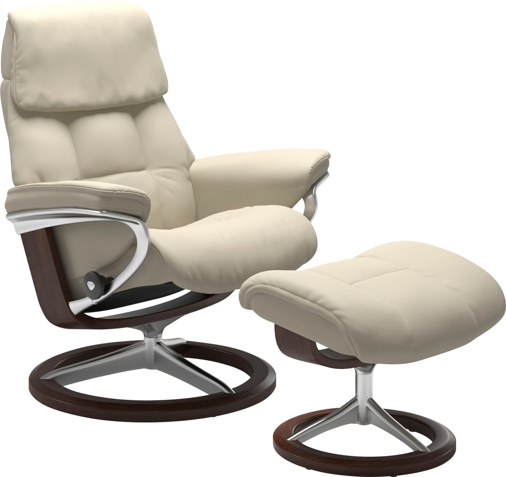 Bild von Stressless® Relaxsessel »Ruby«, mit Signature Base, Größe M, Gestell Eiche, Wenge, Braun & Schwarz