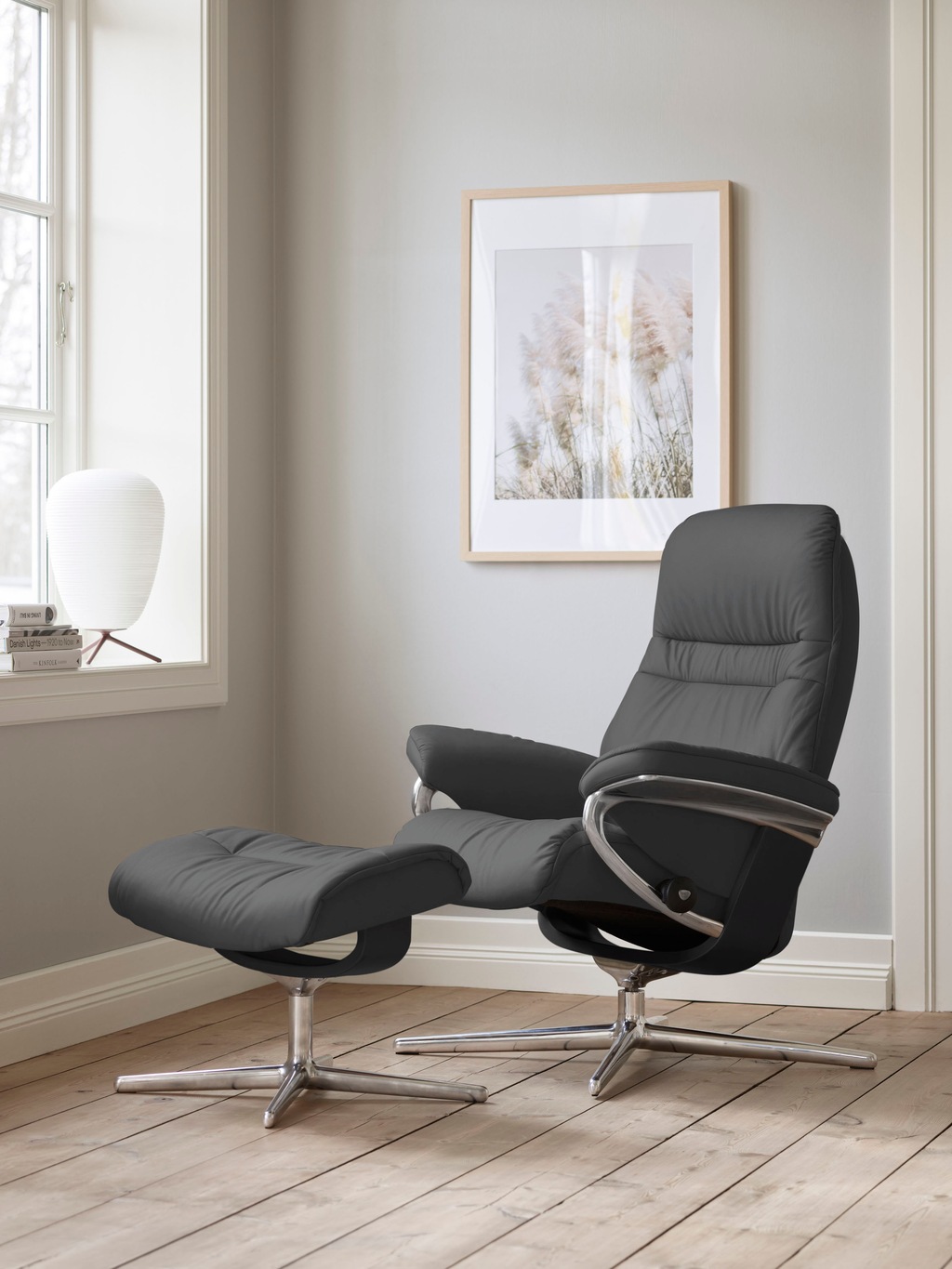 Bild von Stressless® Relaxsessel »Sunrise«, mit Cross Base, Größe S, M & L, Holzakzent Schwarz