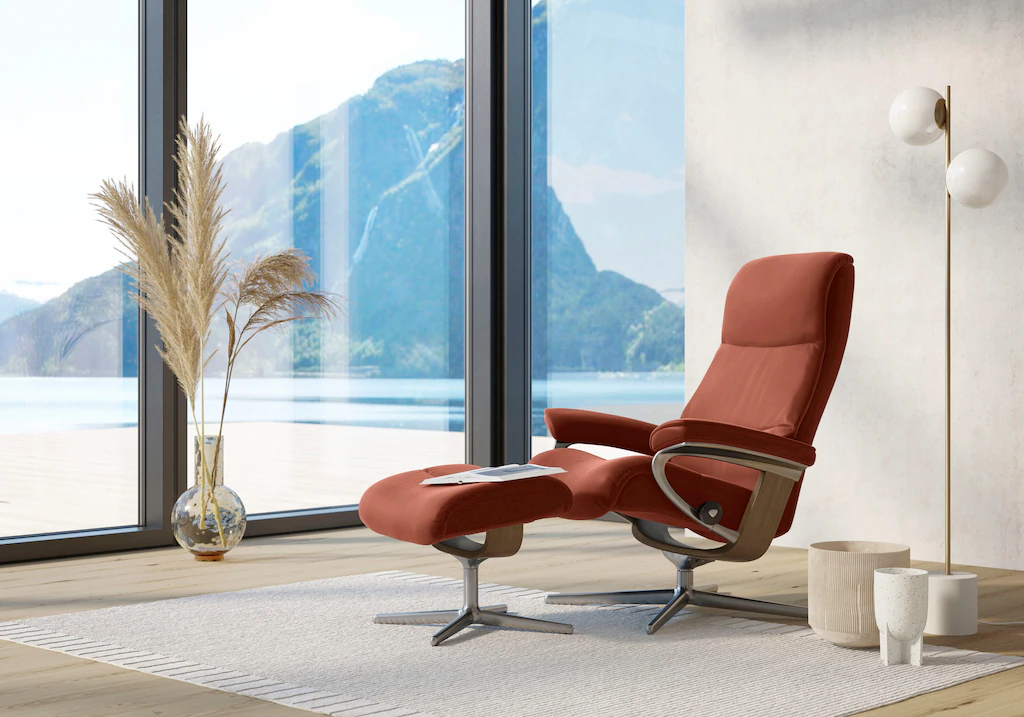 Bild von Stressless® Relaxsessel »View«, mit Cross Base, Größe S, M & L, Holzakzent Eiche