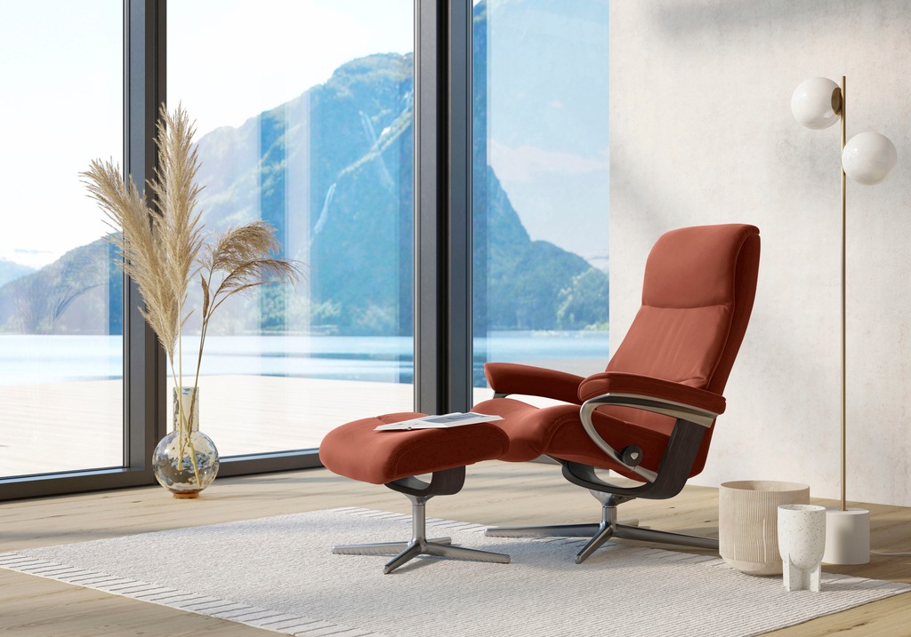 Bild von Stressless® Relaxsessel »View«, mit Cross Base, Größe S, M & L, Holzakzent Wenge