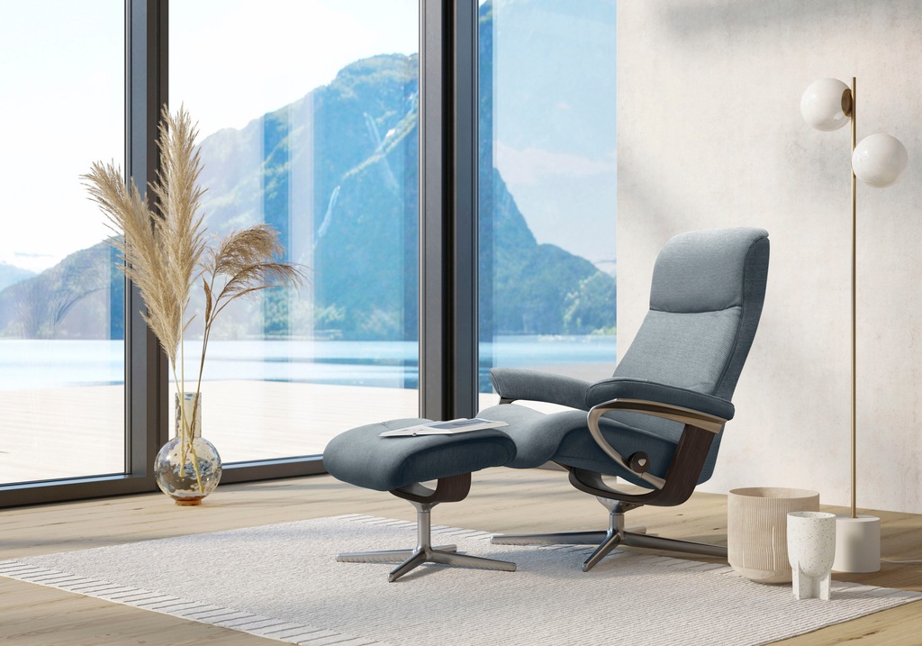 Bild von Stressless® Relaxsessel »View«, mit Cross Base, Größe S, M & L, Holzakzent Wenge
