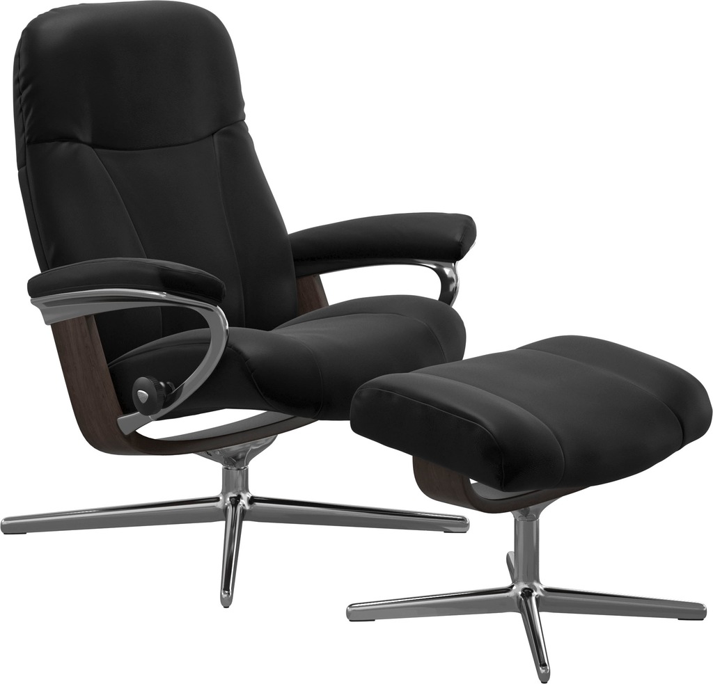 Bild von Stressless® Relaxsessel »Garda«, mit Cross Base, Größe M & L, Holzakzent Wenge