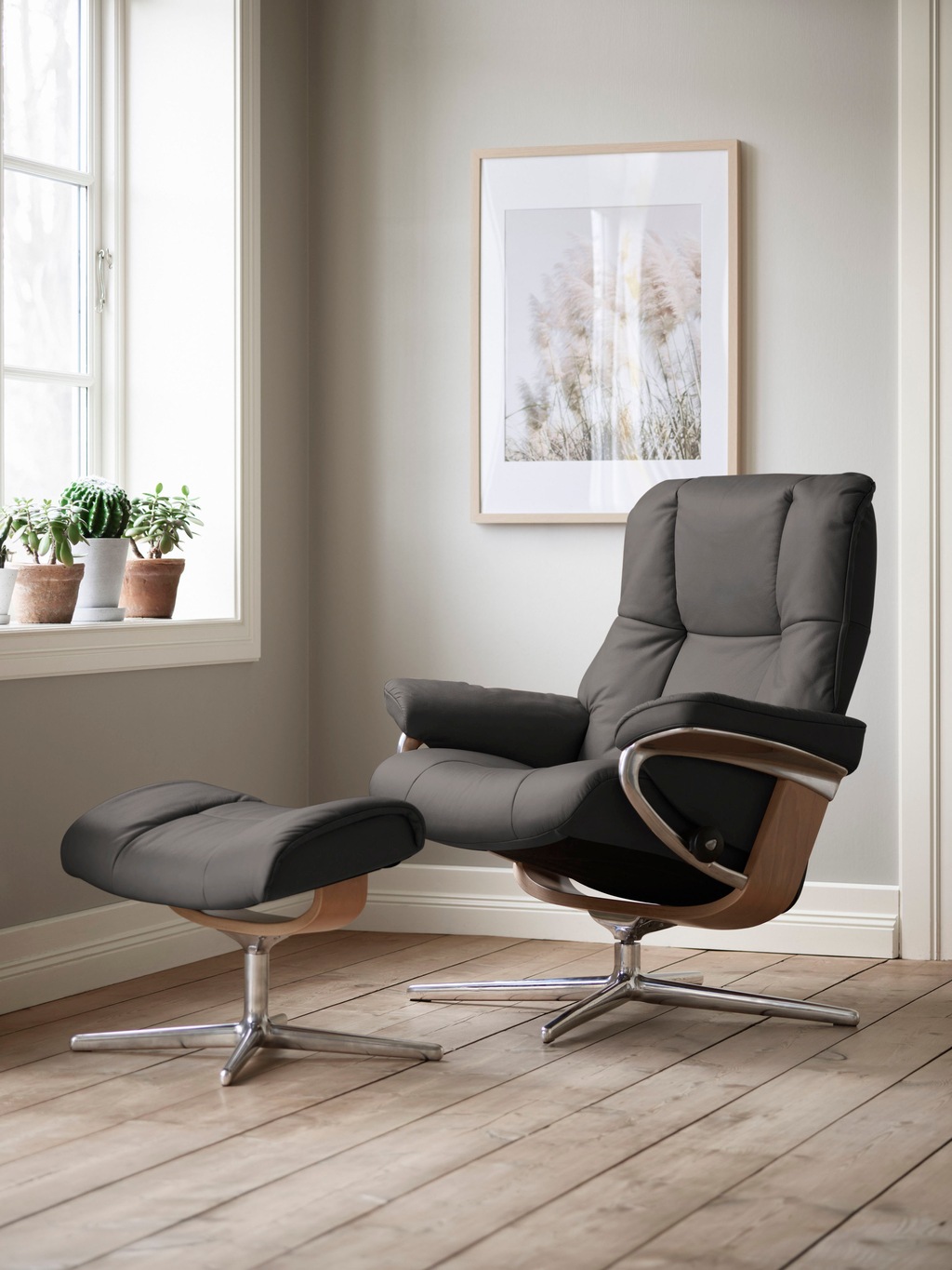 Bild von Stressless® Relaxsessel »Mayfair«, mit Cross Base, Größe S, M & L, Holzakzent Eiche