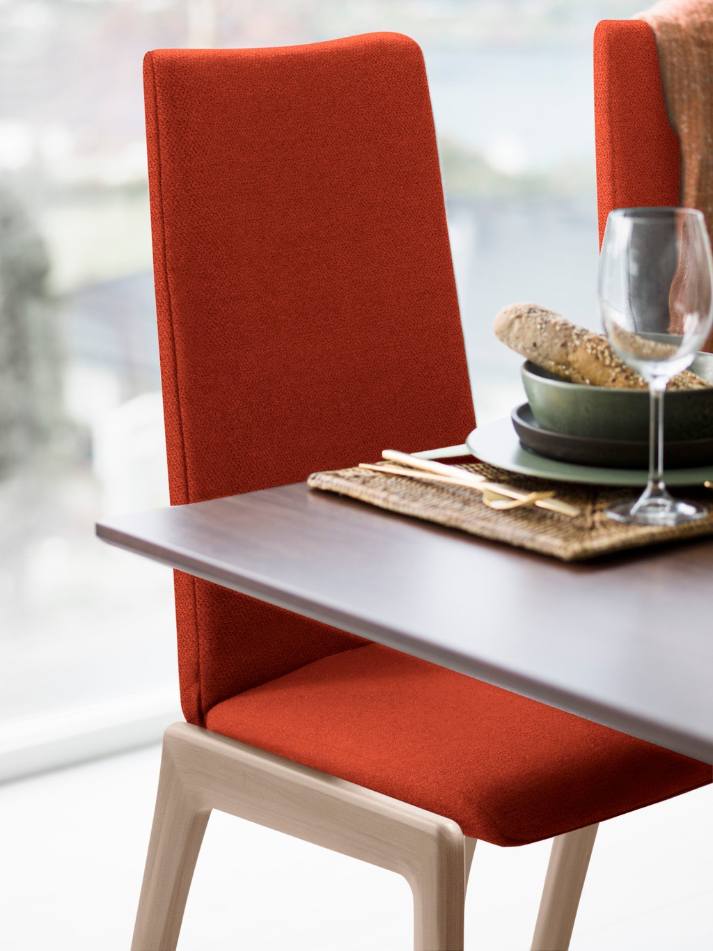 Bild von Stressless® Polsterstuhl »Laurel«, ROHLEDER Stoff Q2 FARON, High Back, Größe M, mit abgerundeten Beinen in Schwarz