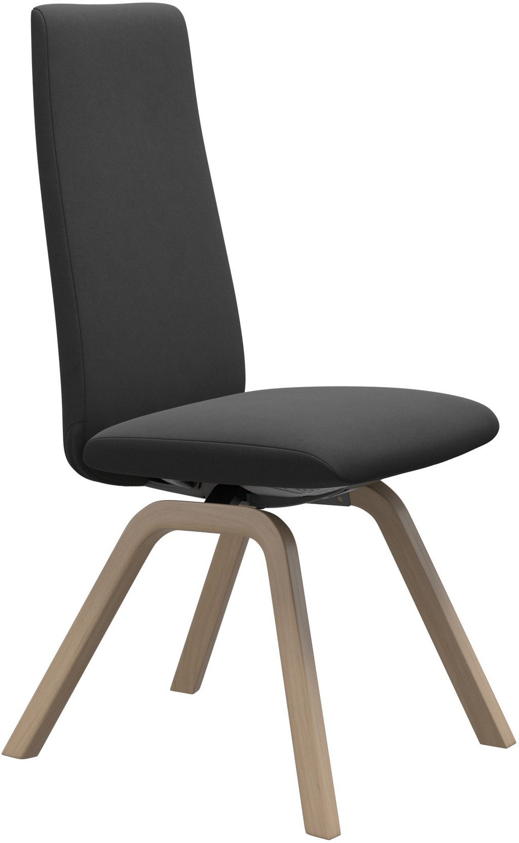 Bild von Stressless® Polsterstuhl »Laurel«, Microfaser DINAMICA, High Back, Größe M, mit schräggestellten Beinen in Eiche natur