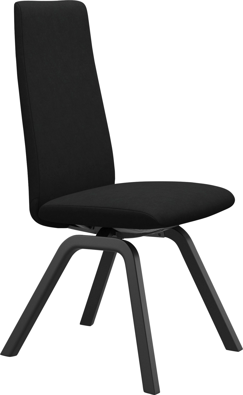 Bild von Stressless® Polsterstuhl »Laurel«, Microfaser DINAMICA, High Back, Größe M, mit schräggestellten Beinen in Schwarz