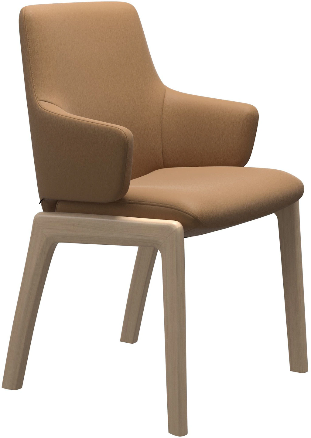 Bild von Stressless® Polsterstuhl »Laurel«, Leder PALOMA, Low Back mit Armlehne, Größe L, abgerundete Beine in Eiche gekalkt