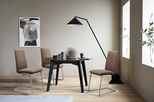 Bild von Stressless® Polsterstuhl »Laurel«, Leder BATICK, Low Back, Größe L, mit Beinen aus Stahl in Chrom glänzend