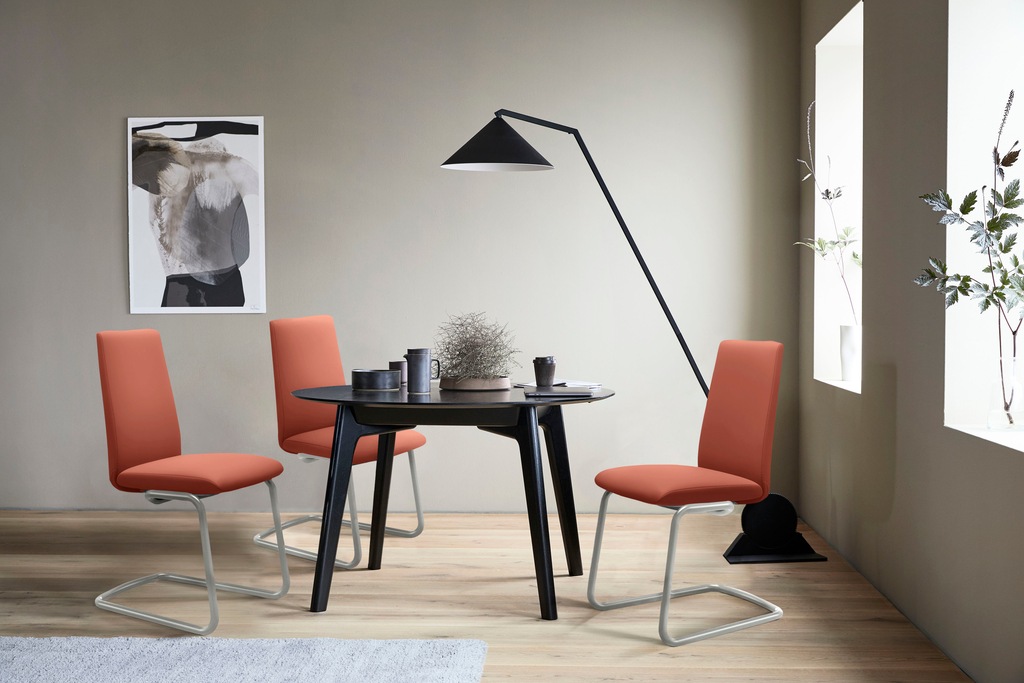Bild von Stressless® Polsterstuhl »Laurel«, Leder PALOMA, Low Back, Größe L, mit Beinen aus Stahl in Chrom matt
