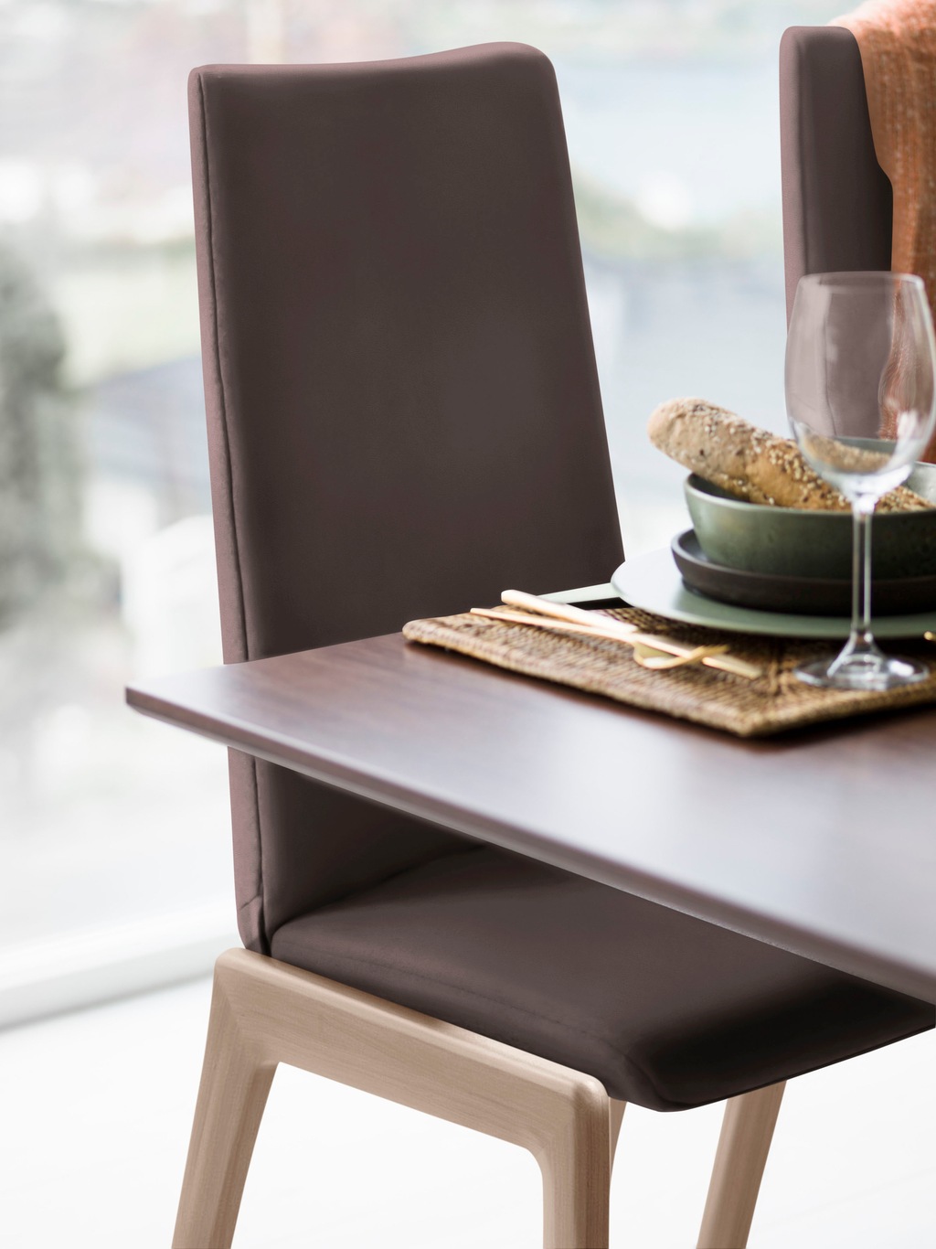 Bild von Stressless® Polsterstuhl »Laurel«, Leder PALOMA, High Back, Größe L, mit abgerundeten Beinen in Eiche gekalkt