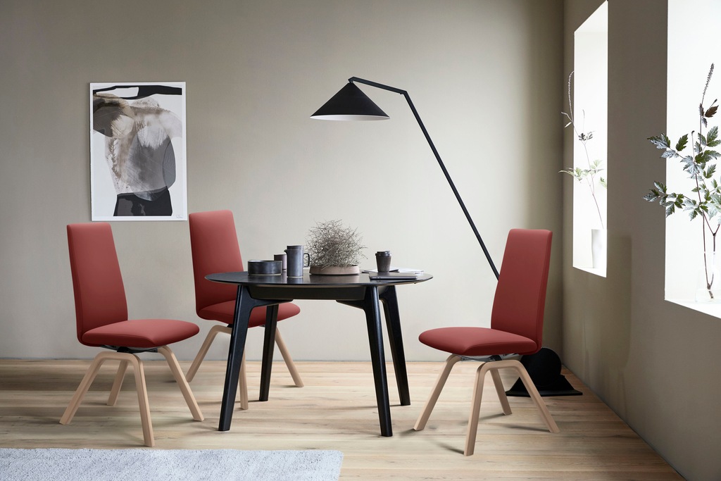 Bild von Stressless® Polsterstuhl »Laurel«, Leder PALOMA, High Back, Größe L, mit schräggestellten Beinen in Schwarz