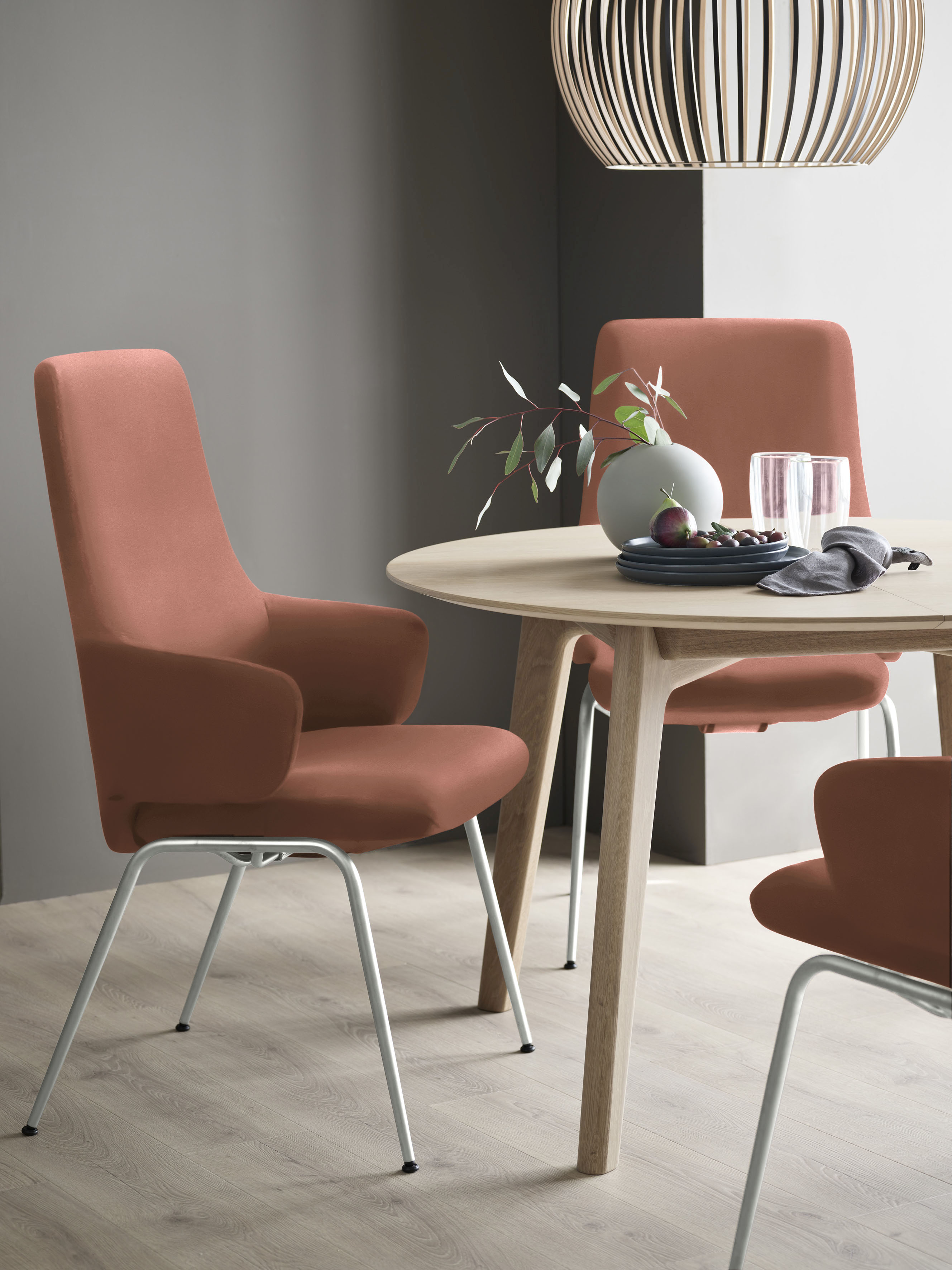 Bild von Stressless® Polsterstuhl »Laurel«, Leder PALOMA, High Back mit Armlehne, Größe L, mit Beinen aus Stahl in Chrom