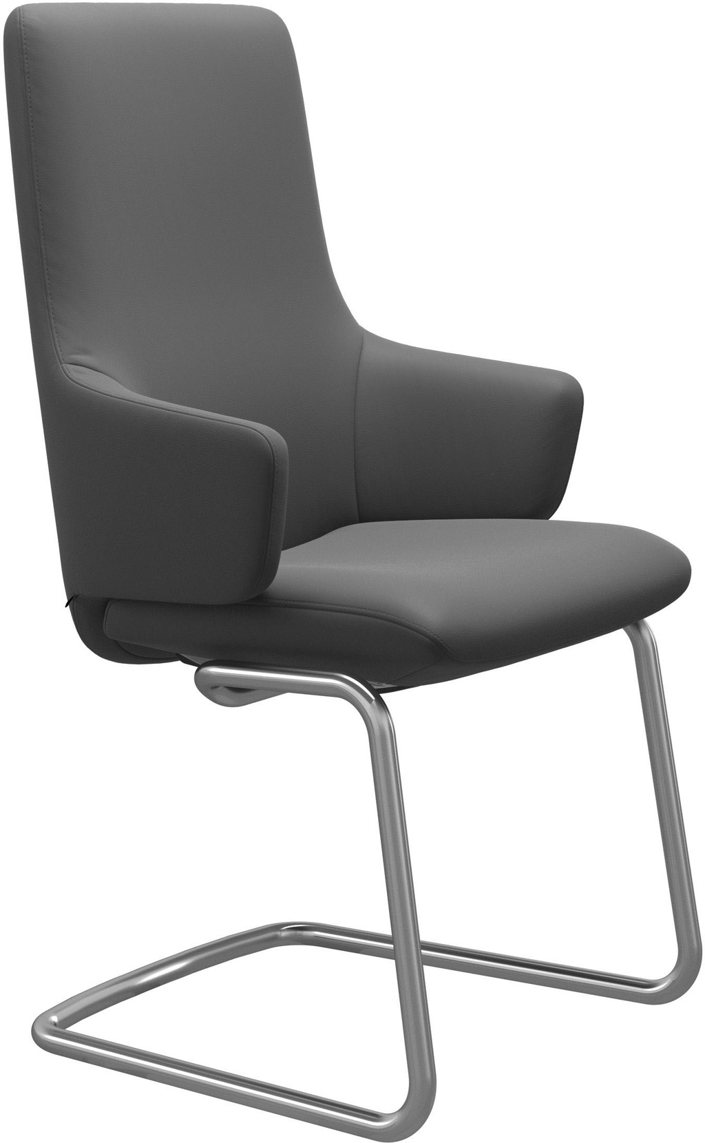 Bild von Stressless® Polsterstuhl »Laurel«, Leder BATICK, High Back mit Armlehne, Größe L, mit Beinen aus Stahl in Chrom matt