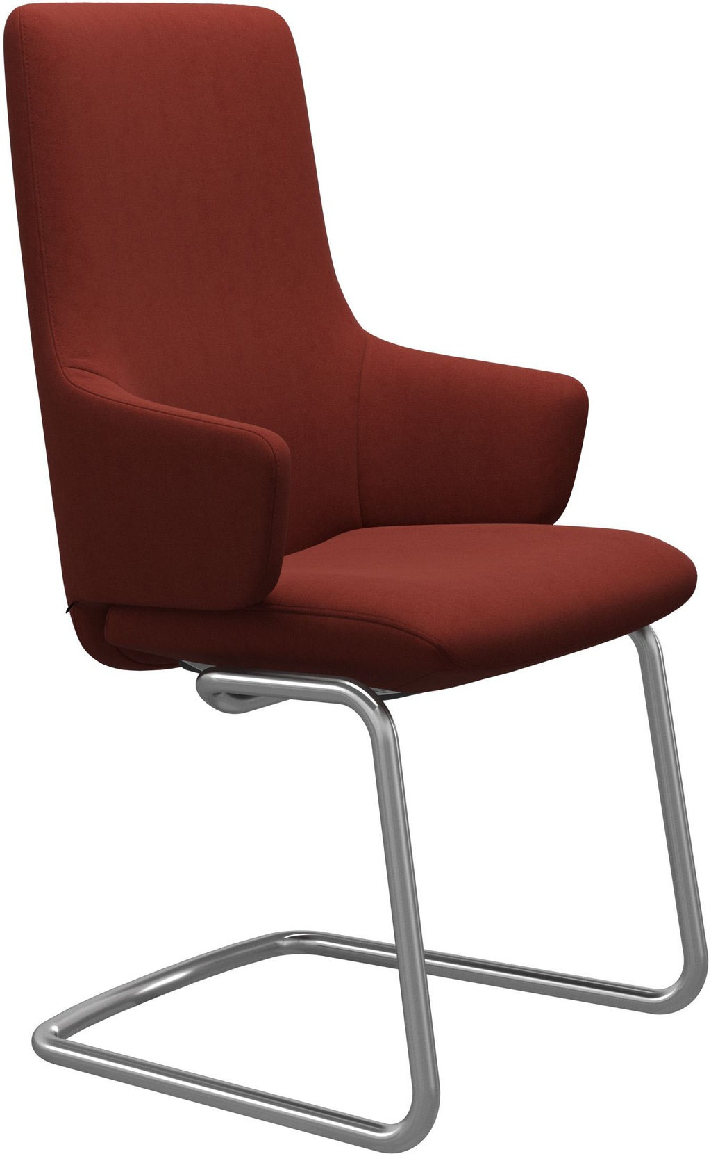 Bild von Stressless® Polsterstuhl »Laurel«, Microfaser DINAMICA, High Back mit Armlehne, Größe L, mit Beinen aus Stahl in Chrom