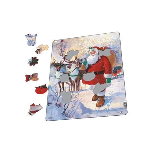 Bild von Larsen Puzzles Santa with Sleigh (Maxi)