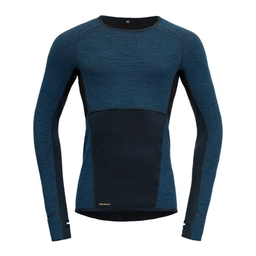 Bild von Devold of Norway Tuvegga Merino LS-Shirt Reversible M Herren Funktionsunterhemd (Blau L ) Skibekleidung