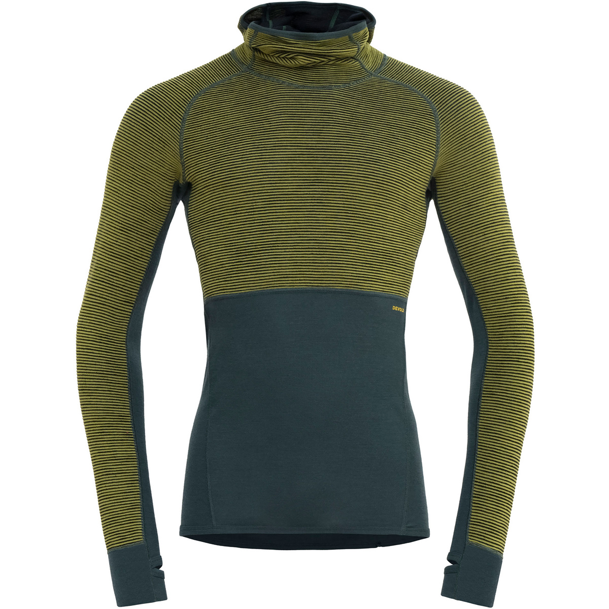 Bild von Devold - Tuvegga Sport Air Hoodie - Merinounterwäsche Gr L oliv