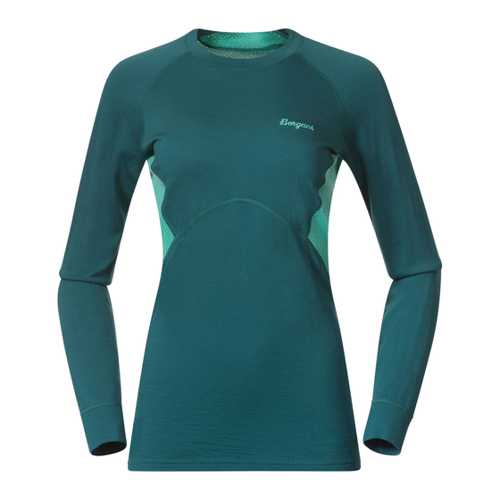 Bild von Bergans Damen Inner:Pure Merino Longsleeve – Hochwertiger Baselayer für Outdoor-Aktivitäten