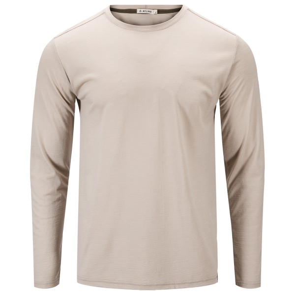 Bild von Aclima - Lightwool 180 Crewneck - Merinoshirt Gr L grau/beige