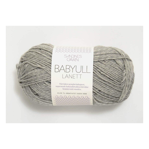 Bild von Sandnes Garn Babyull Lanett col.1032 - Graue Häkelwolle für Babys