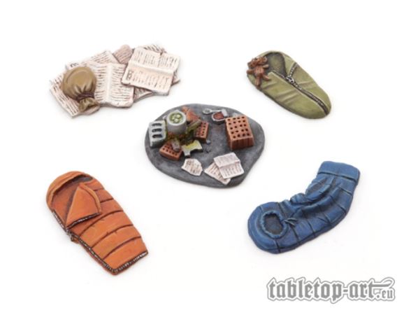 Bild von Tabletop Art Kinder Camp Set 1 (5) Base Gestalltung Gelände Adventure Kids Camp