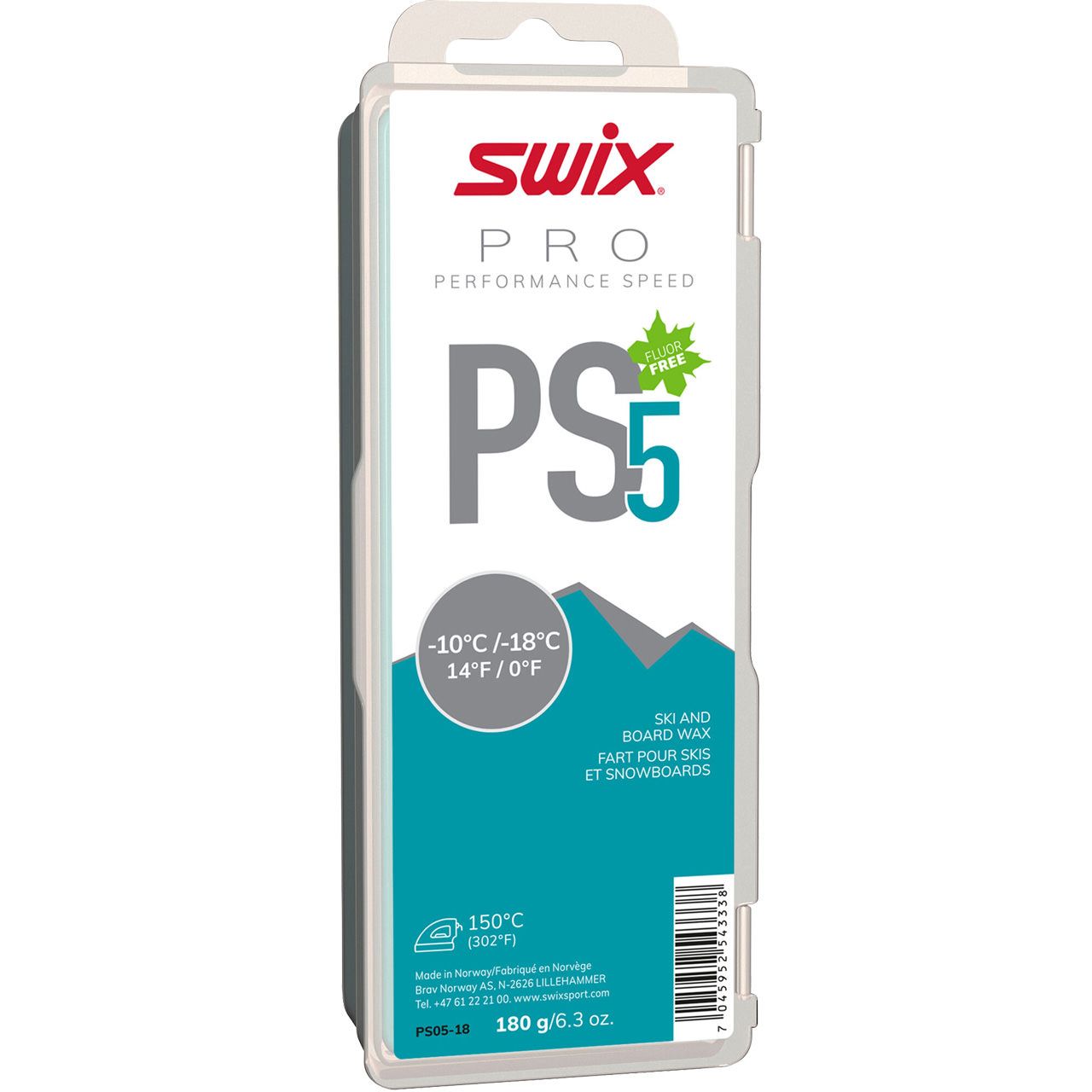 Bild von Swix PS5 Turquoise -10 °C / -18 °C (180 g)