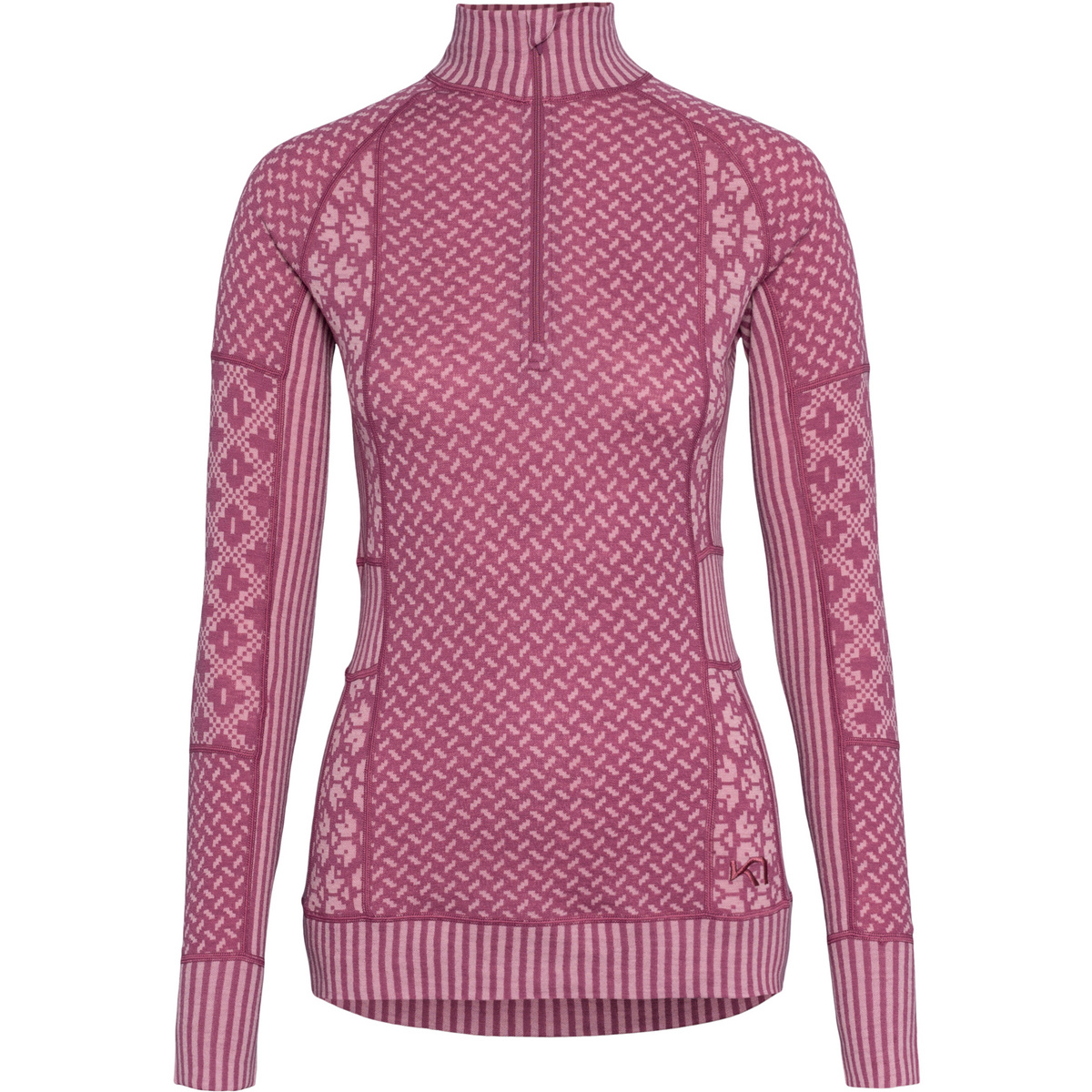 Bild von Kari Traa - Women's Smekker Half-Zip - Merinounterwäsche Gr S rosa/lila