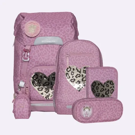 Bild von Beckmann Schulrucksack-Set Classic Maxi Furry, 6-teilig