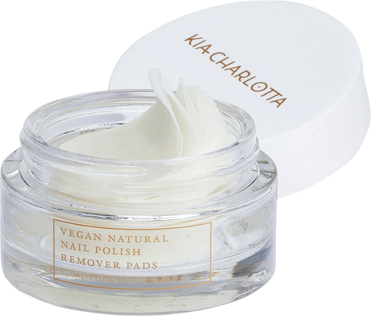 Bild von Kia-Charlotta Nagellackentferner Pads 100% Vegan & Tierleidfrei, Ohne Aceton & Alkohol - Made in Germany | Nagellackentferner Acetonfrei mit Bio-Jojoba & Avocadoöl, Entfernt alle Nagellacke | 40 Pads