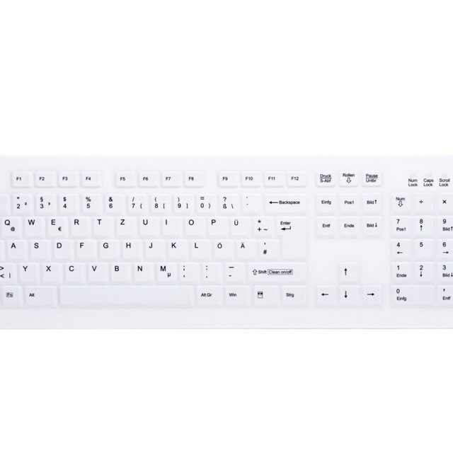 Bild von Tast Active Key AK-4400 Ultraflache Touchpad Tastatur USB schwarz (DE) (AK-4400-GU-B/GE)