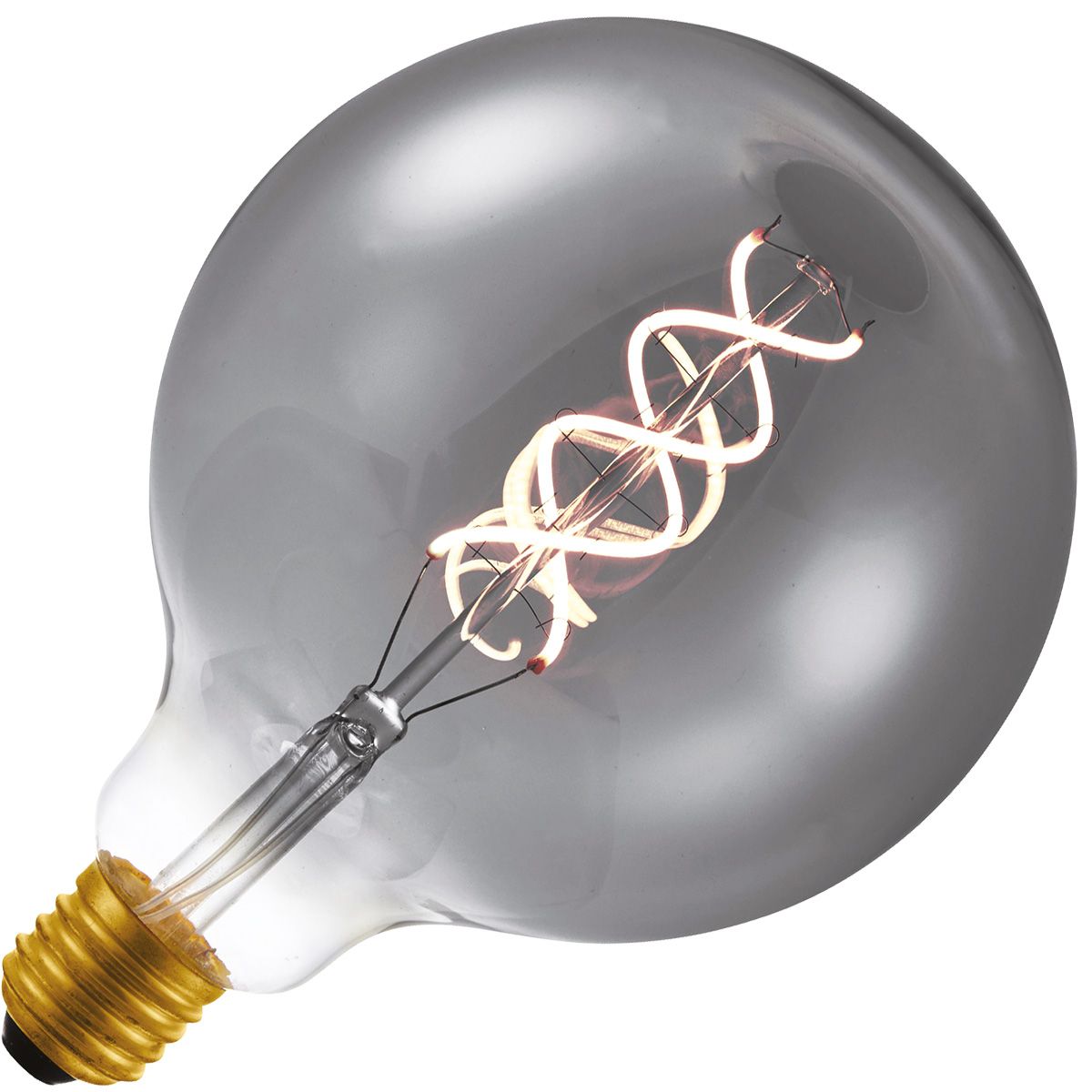 Bild von Lighto | LED-Faden | Große Fassung E27 | Globelamp | Gold | 125mm | 5W | 10 Stück