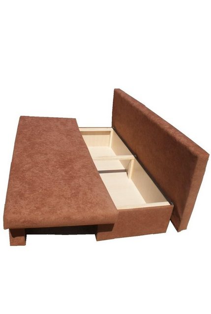 Bild von Fun Möbel Schlafsofa Sofa DANNY inkl. Bettkasten, inkl. 2 Rückenkissen und 2 Kissenrollen, inkl. Bettkasten