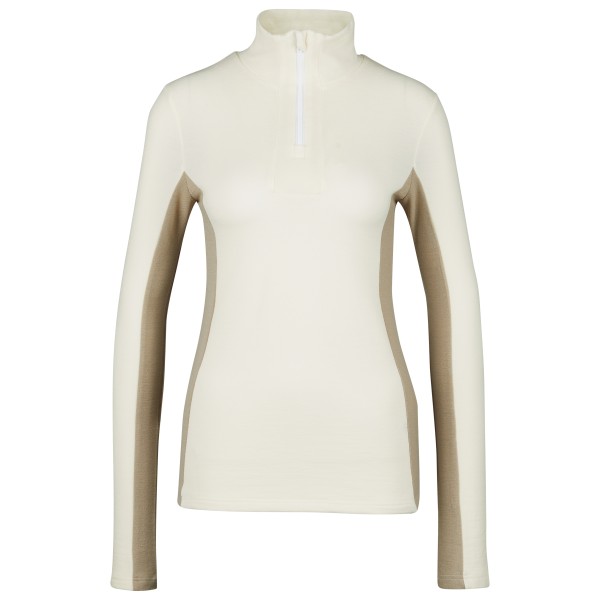 Bild von We Norwegians - Women's Tryvann Colblock Zipup - Merinounterwäsche Gr L weiß/beige