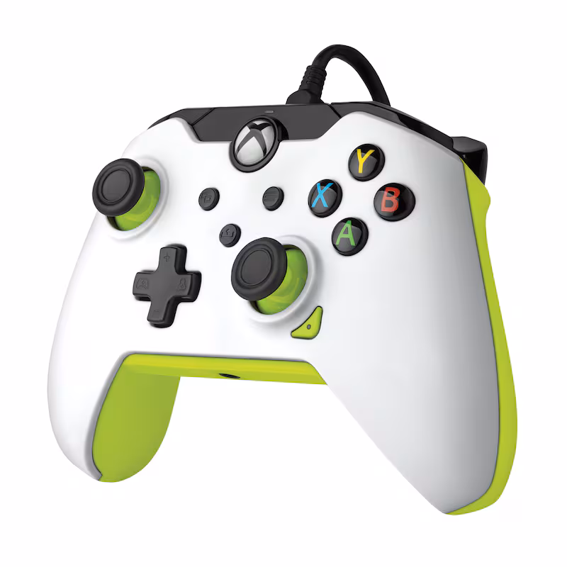 Bild von PDP Wired Controller (Windows, Xbox One S, Xbox Series X), Gaming Controller, Weiss, Gelb