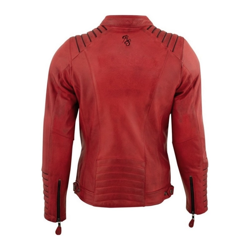 Bild von Rusty Stitches Amanda Damen Motorrad Lederjacke