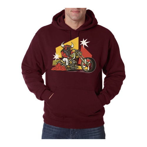 Bild von Stylischer Herren Hoodie mit trendigem Frontprint