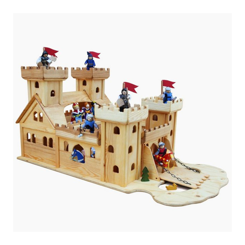 Bild von Madera Spielzeuge Spiel-Gebäude Ritterburg aus Kiefern Holz