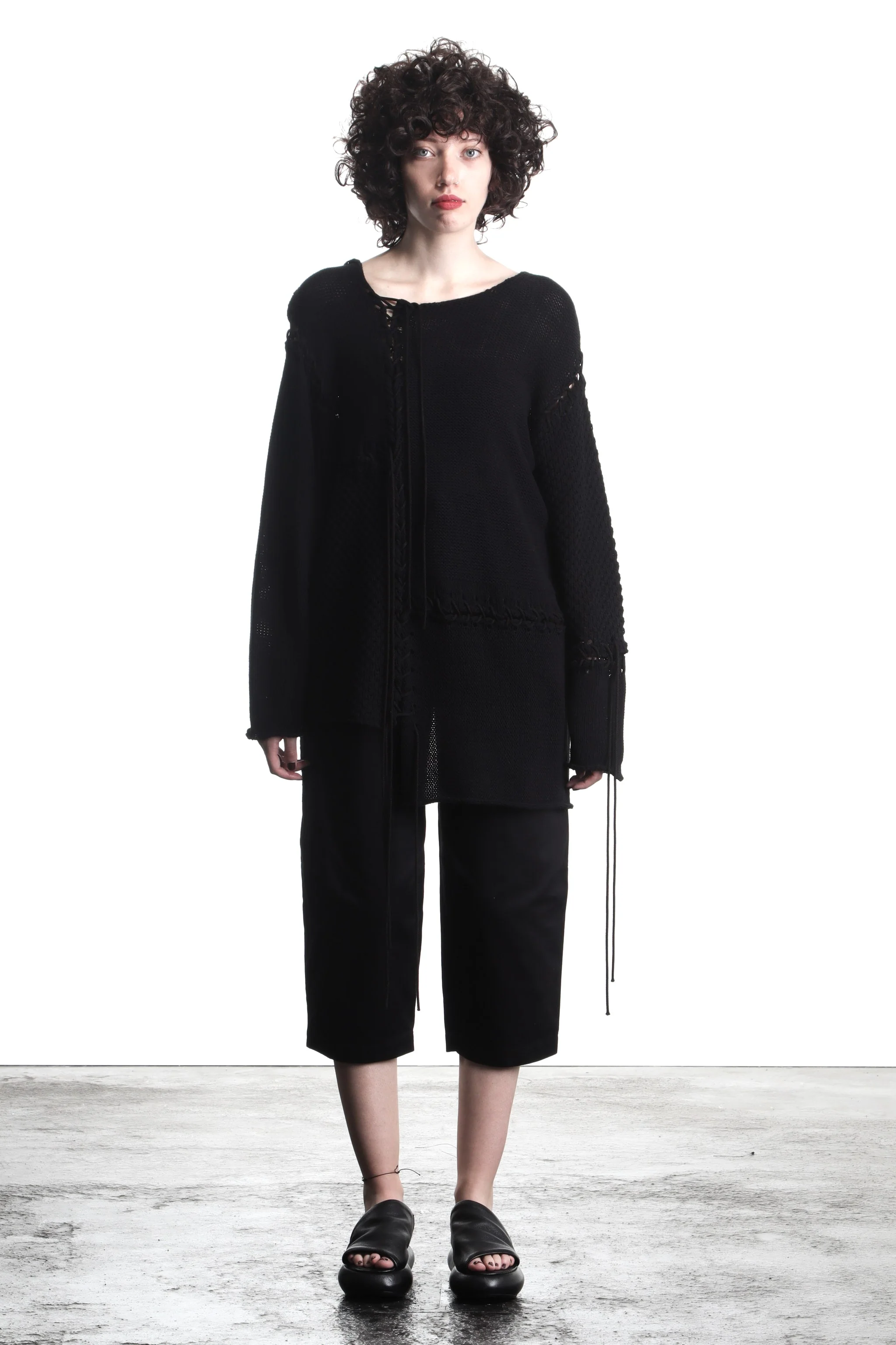 Bild von Y's Yohji Yamamoto Avantgarde Damen Pullover schwarz