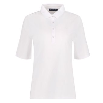 Bild von Cherie Golf Damen Polo Basic Elegant Halbarm weiss