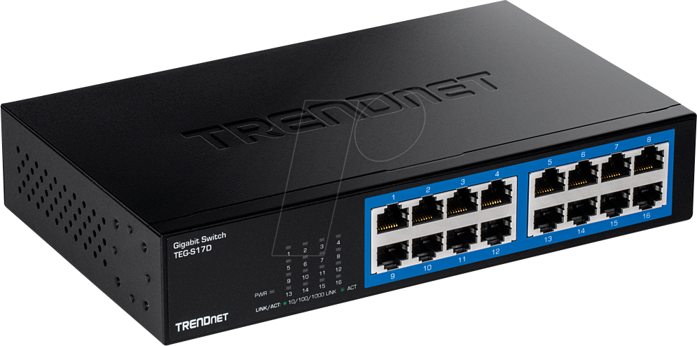 Bild von Trendnet TEG-S17D Netzwerk-Switch (16-Port Gigabit-Desktop-Switch)