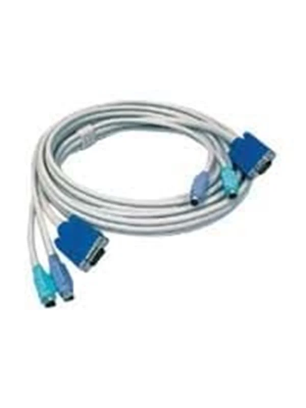 Bild von TRENDnet TK-C15 PS2 VGA Combo KVM Stecker zu Stecker Kabel (15 Fuß, Anschluss mit TRENDnet KVM Switches, Tastatur und Maus: PS/2 Typ 6-polig Mini-Din. Monitor: 15-poliger HDDB-Typ)