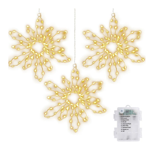 Bild von Elegear LED Dekolicht - Schneeflocken Weihnachtsbeleuchtung