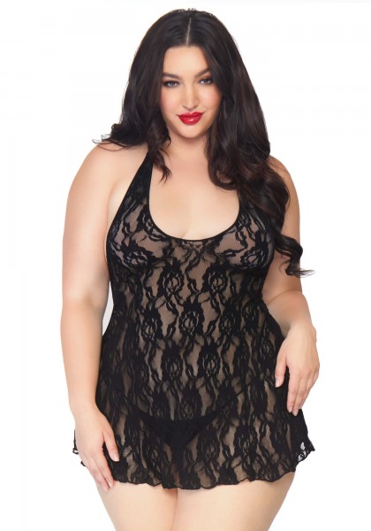 Bild von Neckholder Spitzenkleid mit G-String