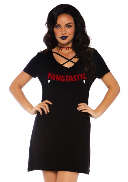 Bild von Kleid 'Fangtastic' mit Crossover-Akzent