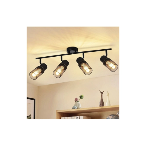 Bild von ZMH Deckenstrahler Deckenleuchte Vintage Schwarz Industrial