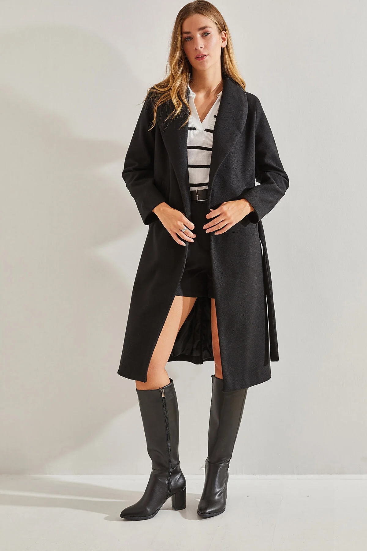 Bild von Bianco Lucci Cashew-mantel Mit Gürtel 2173 für Damen - 38
