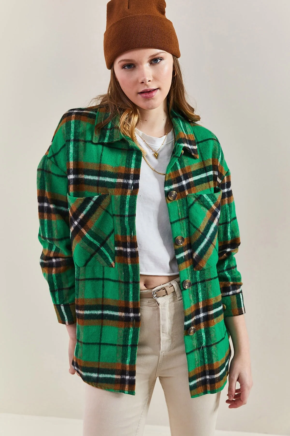 Bild von Bianco Lucci Gemustertes Longshirt für Damen - S