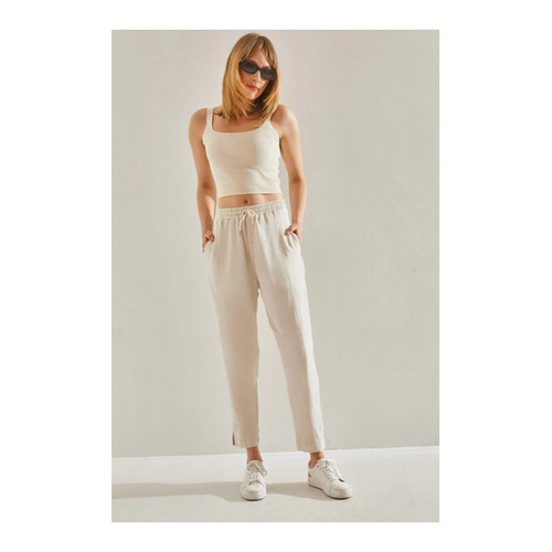 Bild von Elegante Ecrufarbene Shalwar-Hose von Bianco Lucci