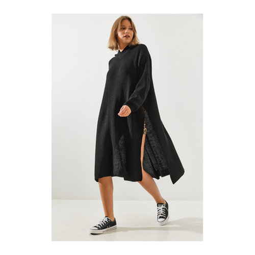 Bild von Eleganter Langer, Lockerer Tunika-Pullover für Damen