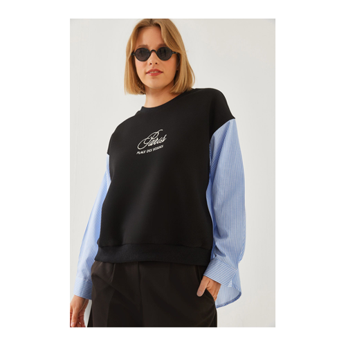 Bild von Bianco Lucci Gesticktes Sweatshirt Mit Rundhalsausschnitt